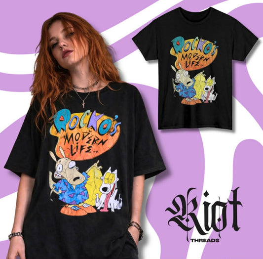 Rocko's Modern Life graphic Tee | Vintage 90s cartoon shirt