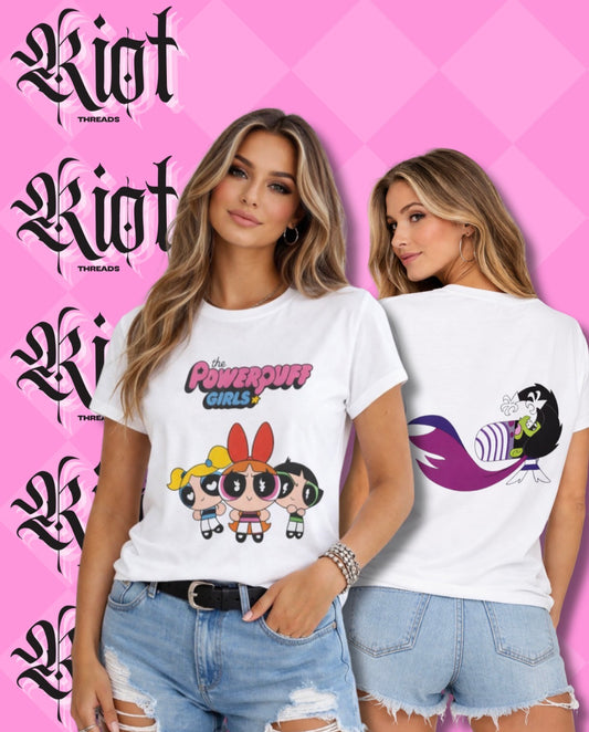 Powerpuff Girls T-Shirt — Cute Retro Cartoon Tee (Blossom, Bubbles & Buttercup)