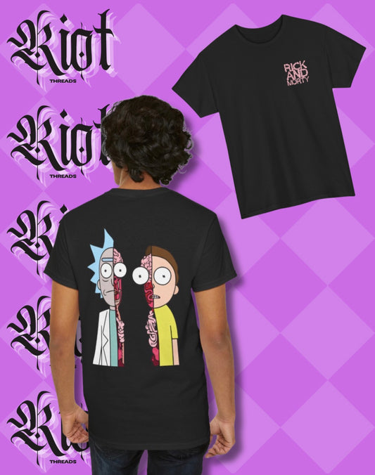 Rick and Morty Split Face Tee